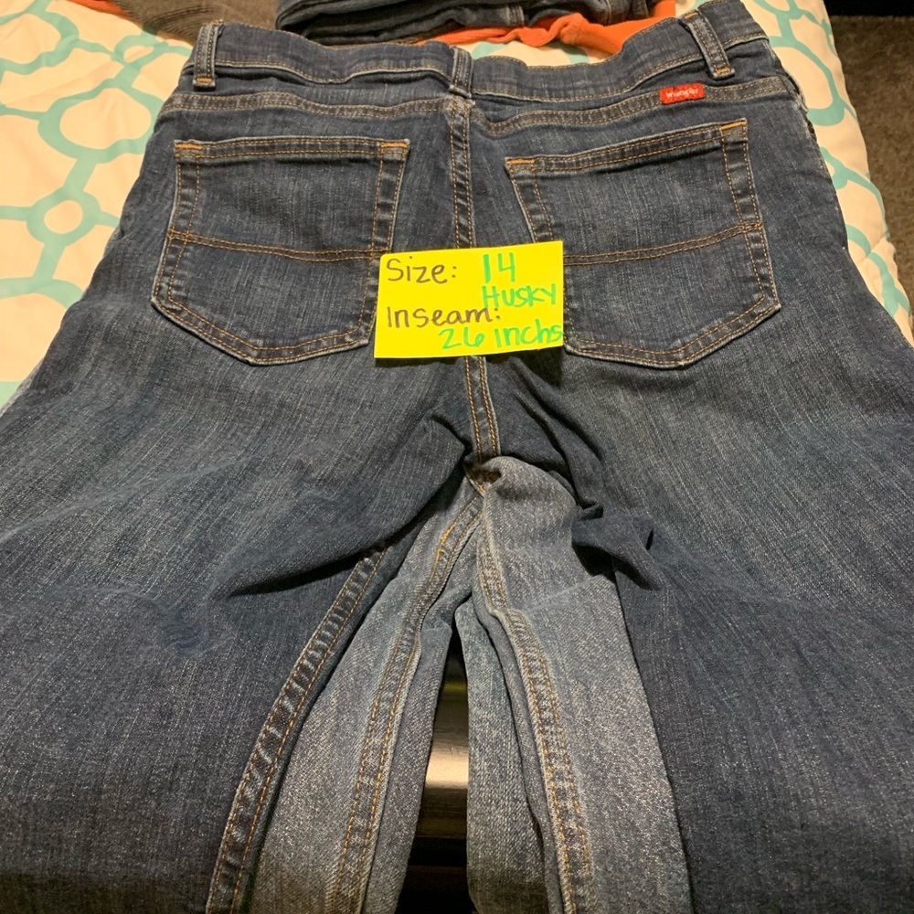 Boys Jeans Size 14 Husky Leg Inseam 26 Inches
